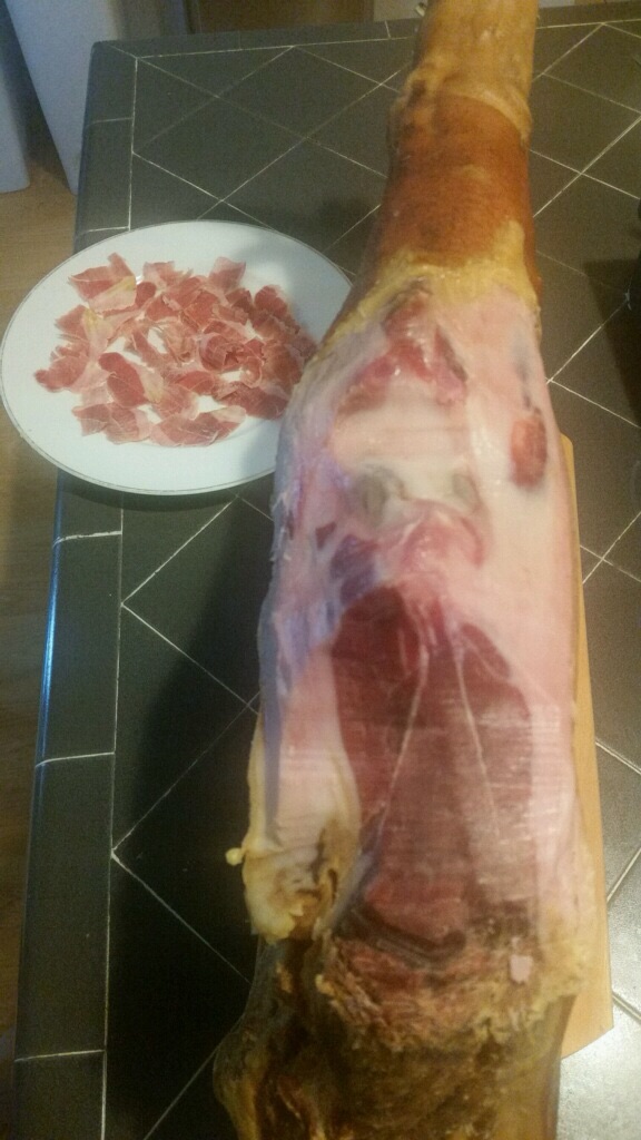 A friend made this aged 20 months from one of our pastured pigs